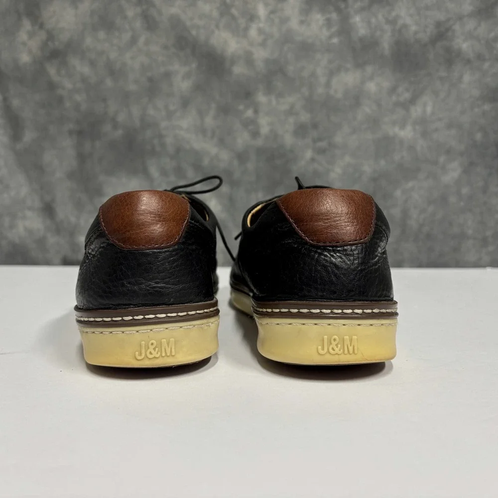 Johnston & Murphy McGuffey Black Leather 9M  Derby Hybrid Plain Toe